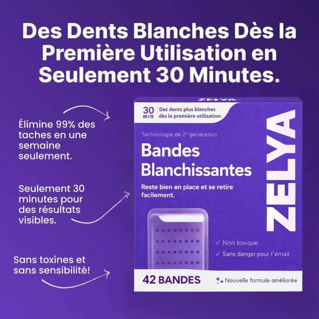 Bandes de blanchiment dentaire - Zelya™