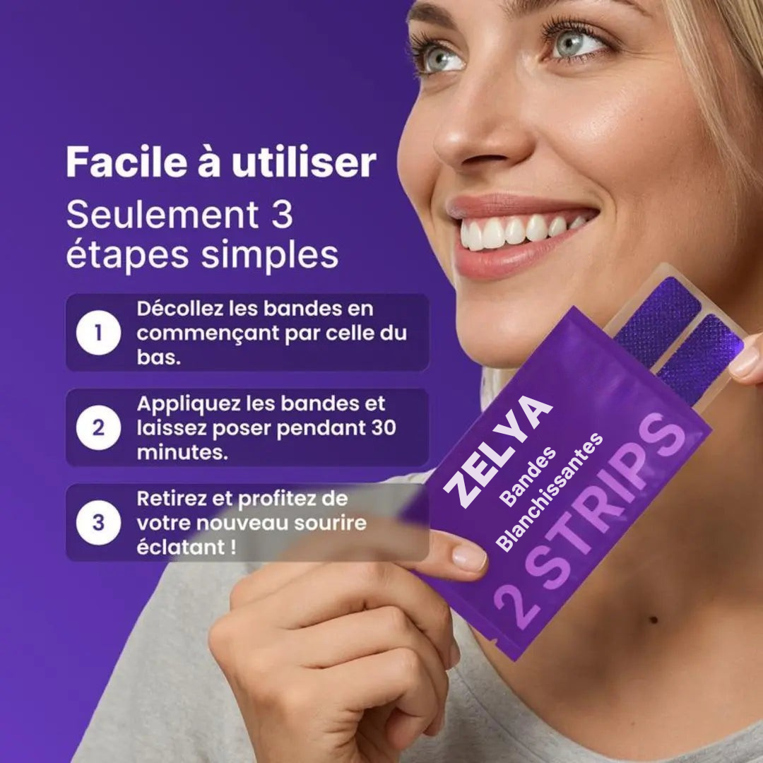Bandes de blanchiment dentaire - Zelya™